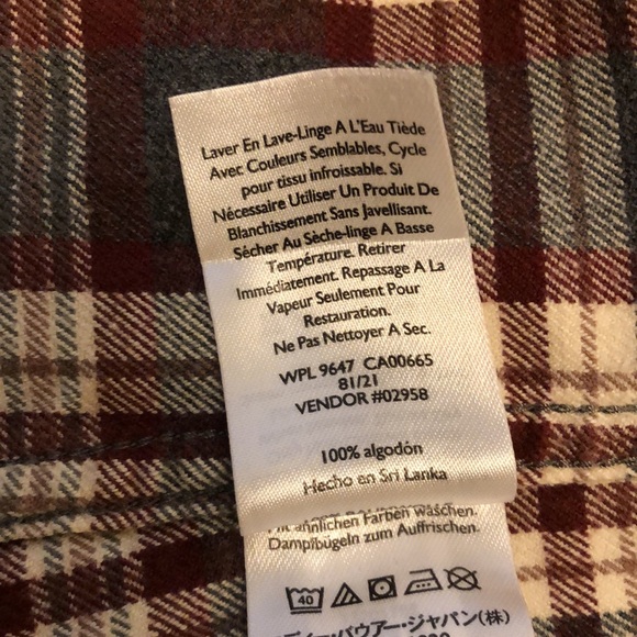 EDDIE BAUER CLASSIC FIT XLT 100% COTTON FLANNEL PLAID MEN’S SHIRT - #391 - Picture 10 of 12